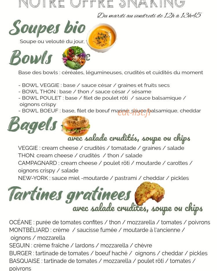 Délicafé — carte page 1