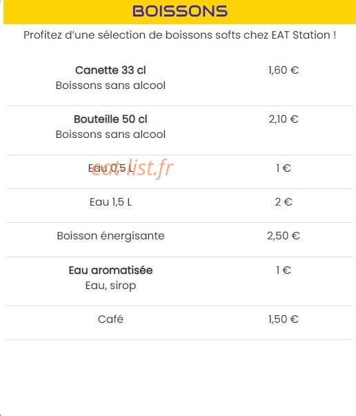 Eat Station — carte page 8