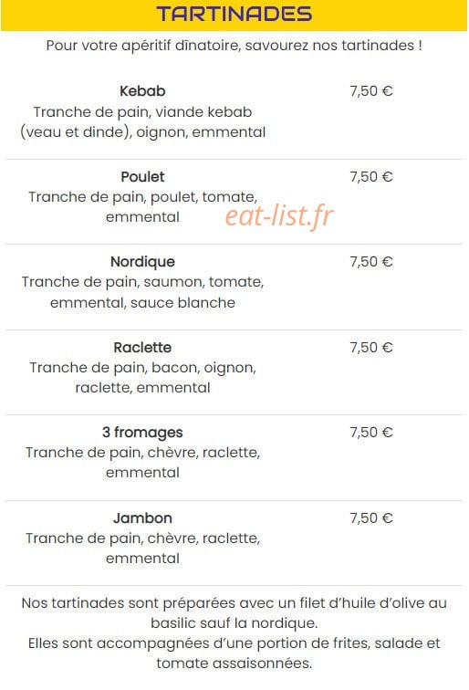 Eat Station — carte page 4