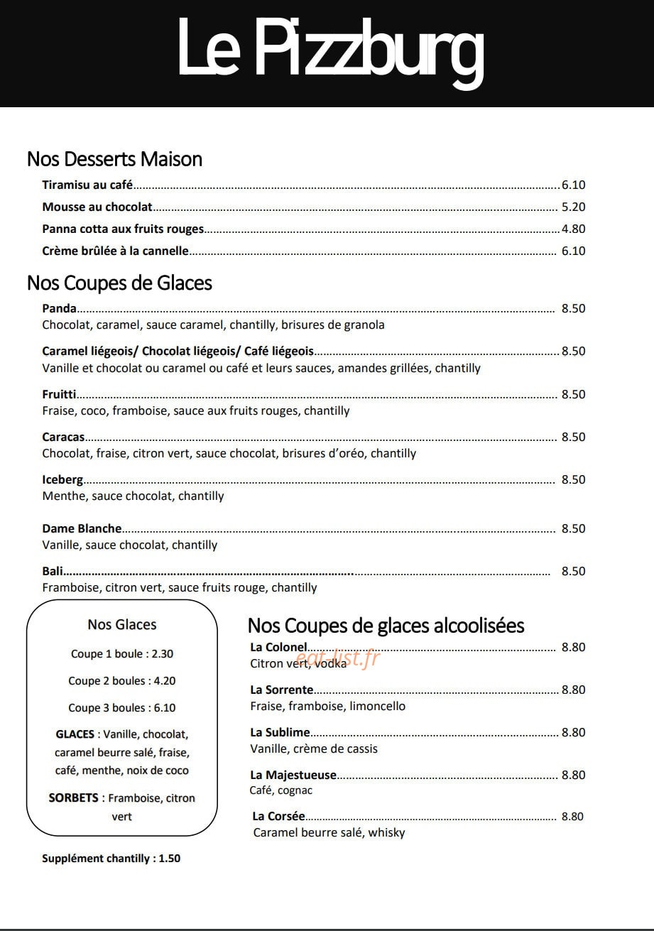 Le Pizzburg — carte page 5