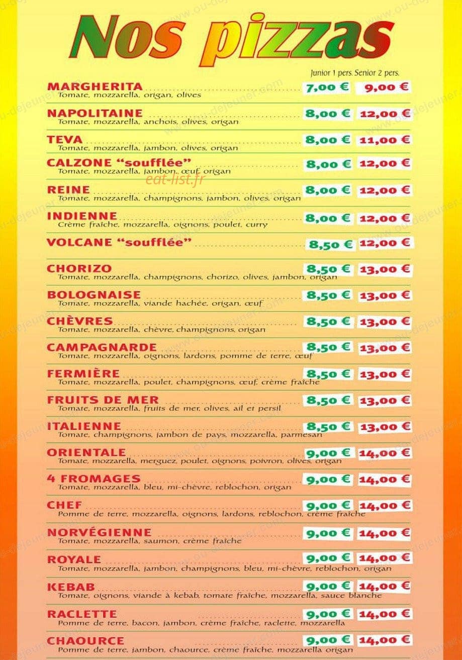 Pizza Du Vieux Pont — carte page 2