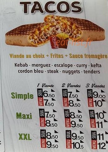 Planet kebab — carte page 2