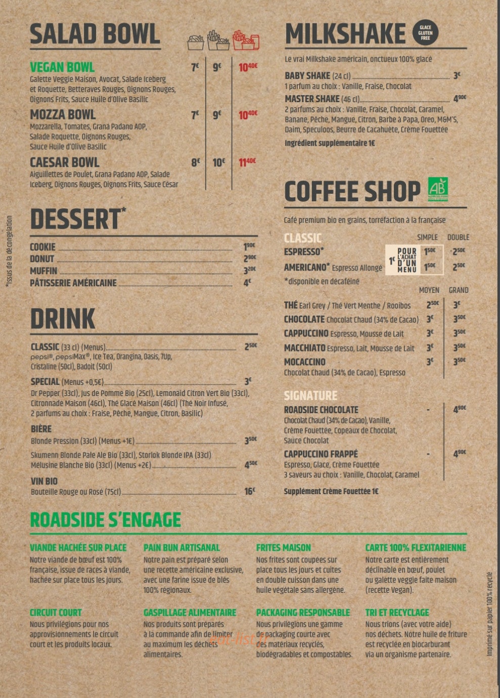 Roadside — carte page 2