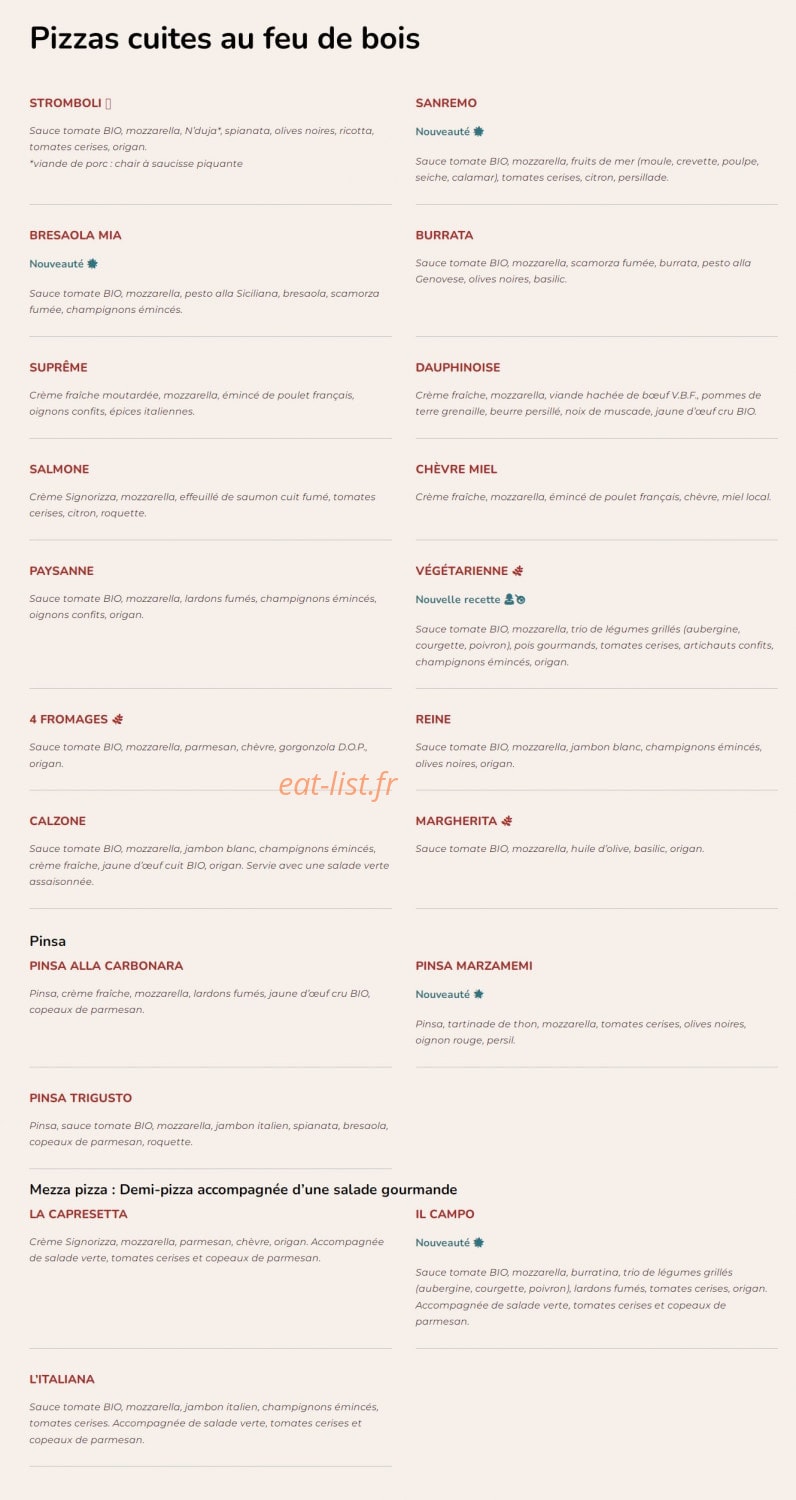 Signorizza — carte page 1