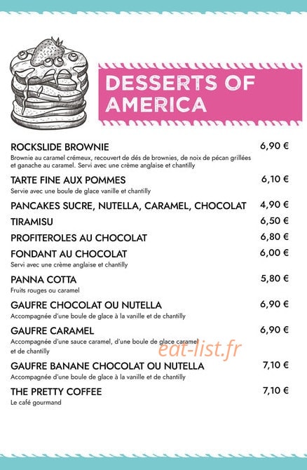 Twist Diner Café — carte page 13