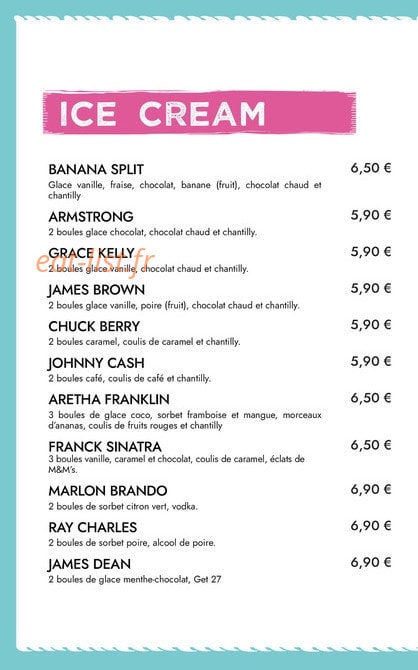 Twist Diner Café — carte page 12