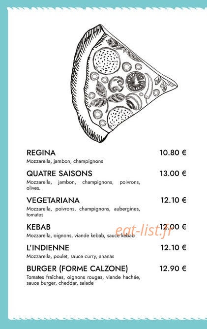 Twist Diner Café — carte page 3