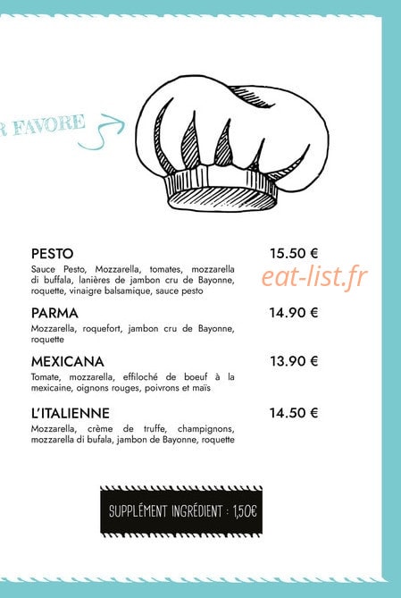 Twist Diner Café — carte page 5