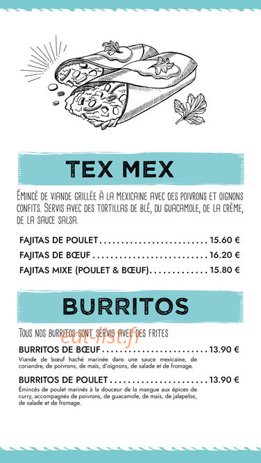 Twist Diner Café — carte page 7