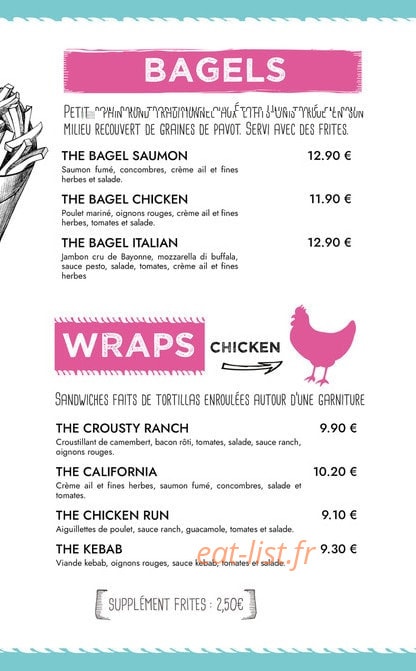Twist Diner Café — carte page 10
