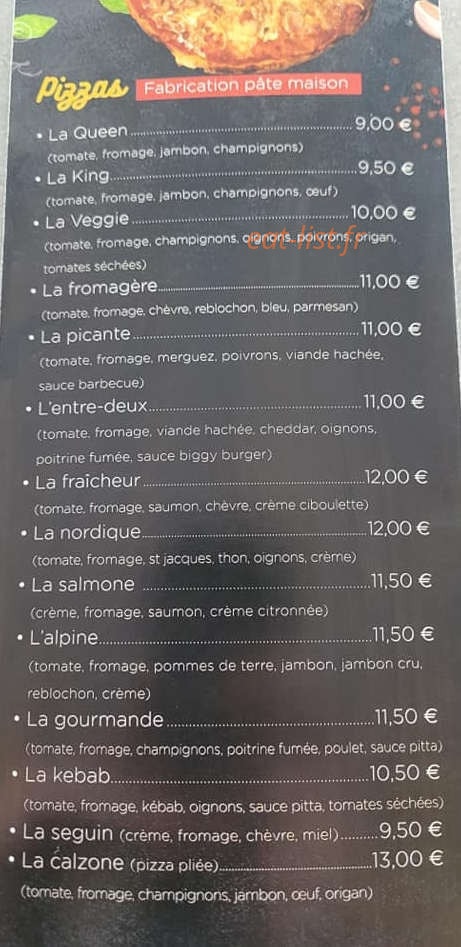 Hop'ti gourmand — carte page 3
