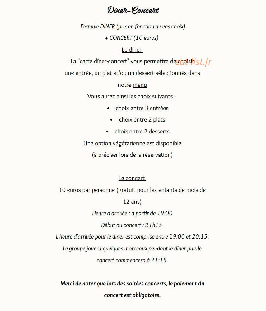 La Guinguette de Piquet — carte page 2