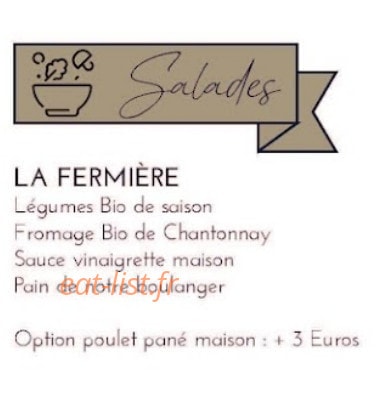 Les Burgers du Bocage — carte page 2