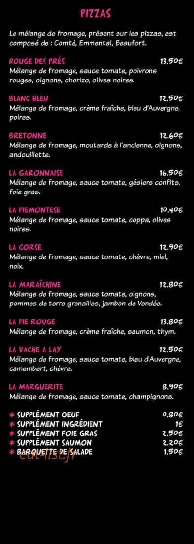 La Vache à Lay — carte page 7