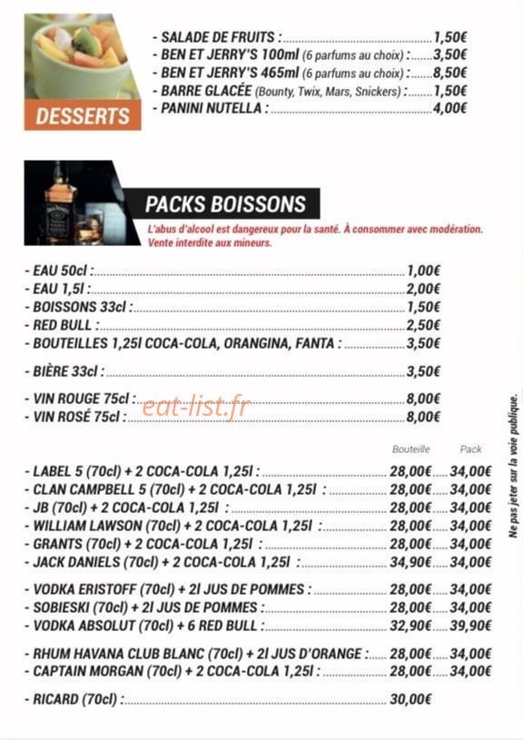 My pizz 85 — carte page 4