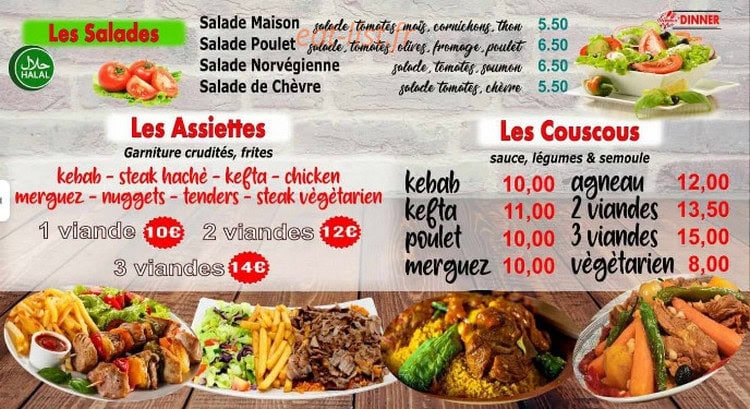 O'dinner — carte page 3