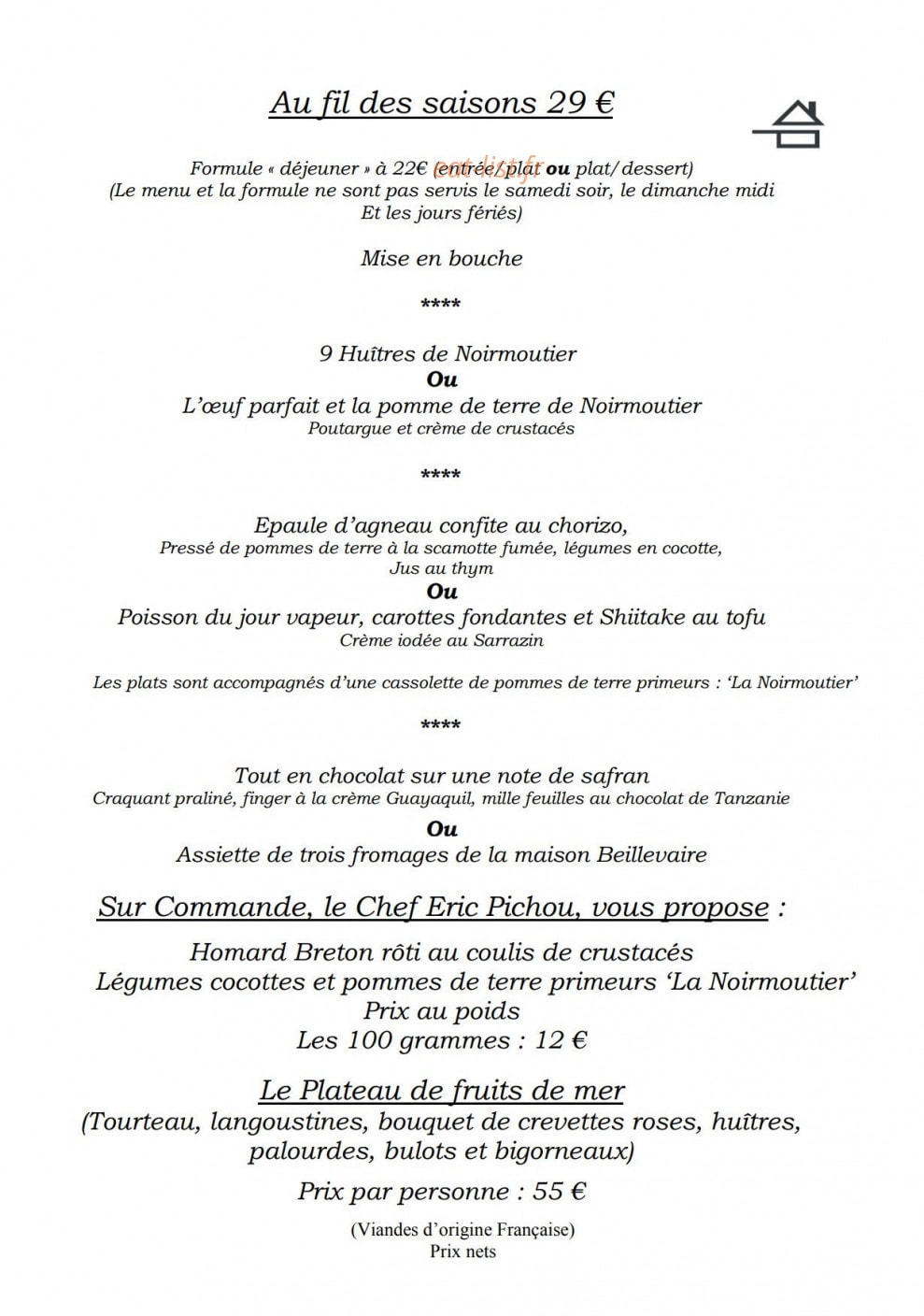 Fleur de Sel — carte page 3