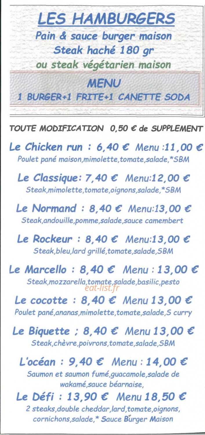 La P'tite Cuisine — carte page 2