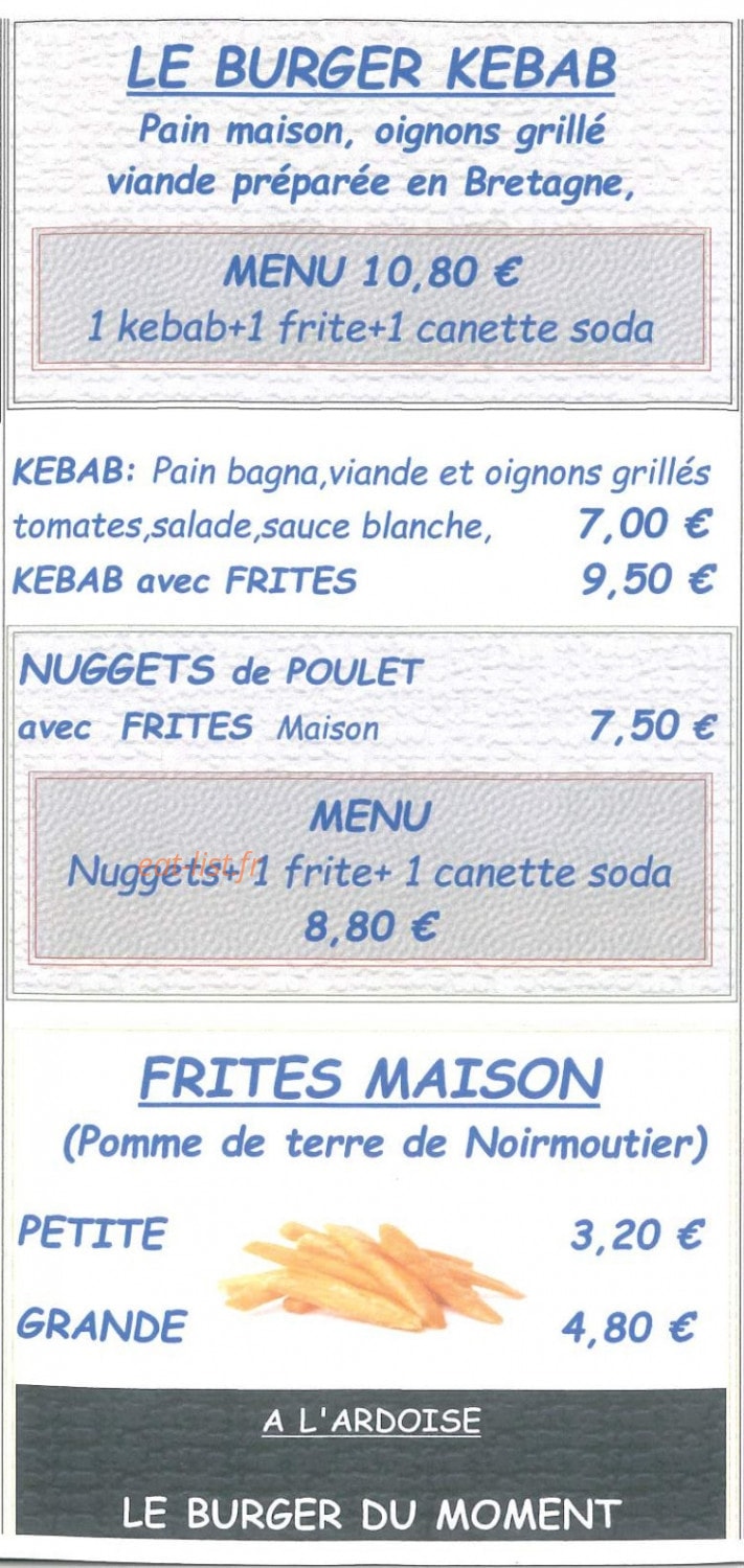 La P'tite Cuisine — carte page 3