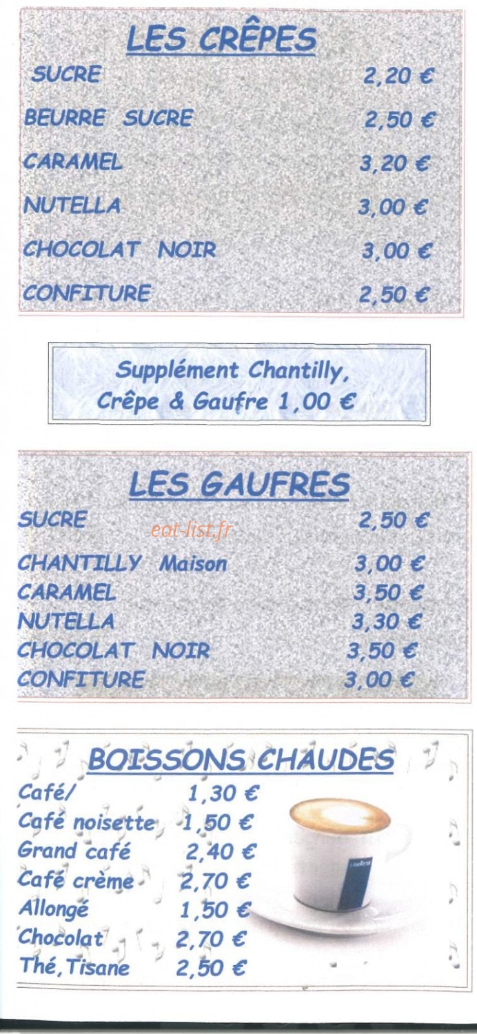 La P'tite Cuisine — carte page 5