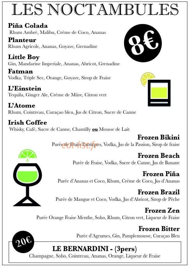 Le Bikini — carte page 3