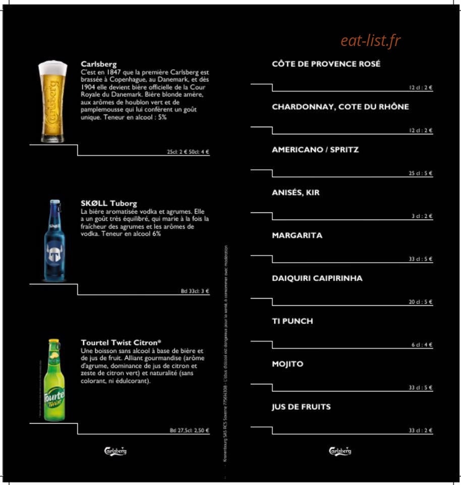 Le Bikini — carte page 1