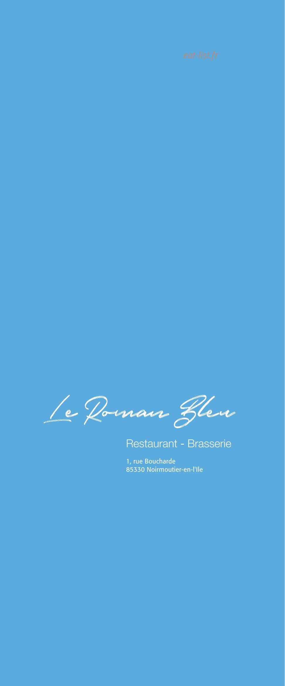 Le Roman Bleu — carte page 10