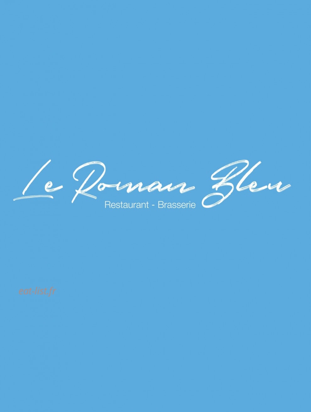 Le Roman Bleu — carte page 1