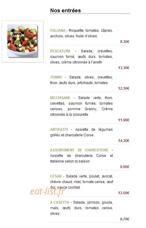 La Casetta — carte page 1