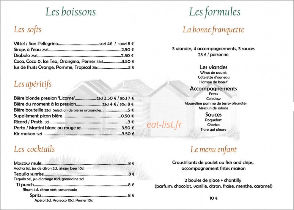 La Cabane sur le Port — carte page 2