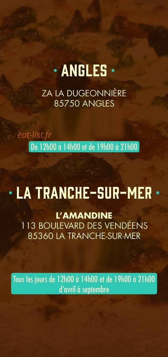 Carte et menu de Boulangerie Bonnin à La Tranche sur Mer — Les informations