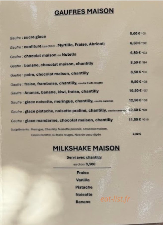La Cabane des Pins — carte page 4