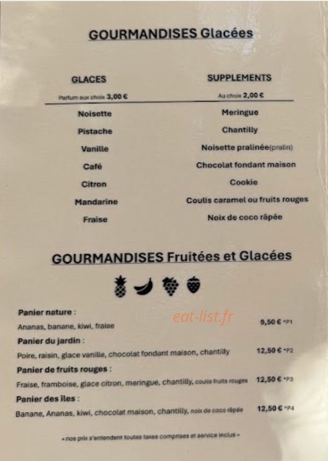 La Cabane des Pins — carte page 3