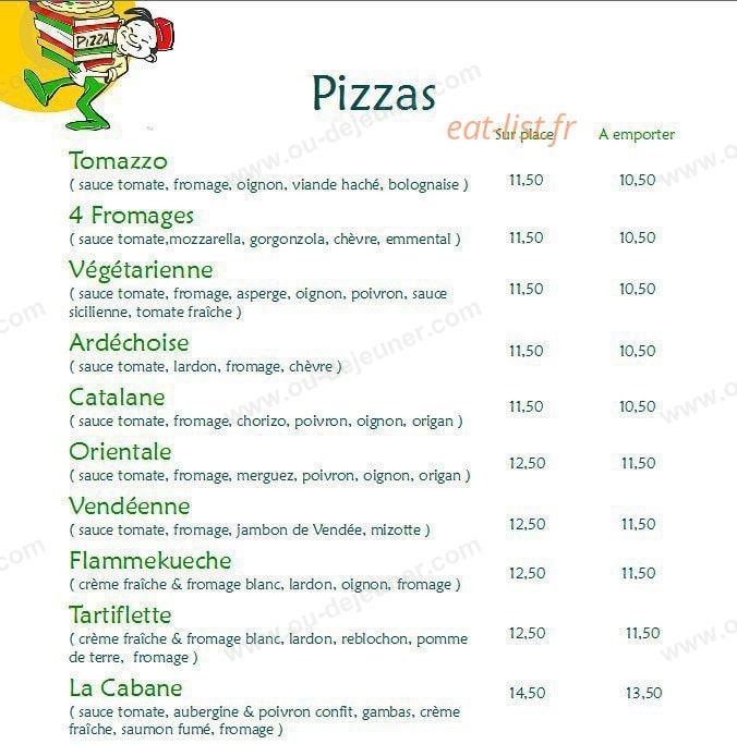 La Cabane — carte page 2