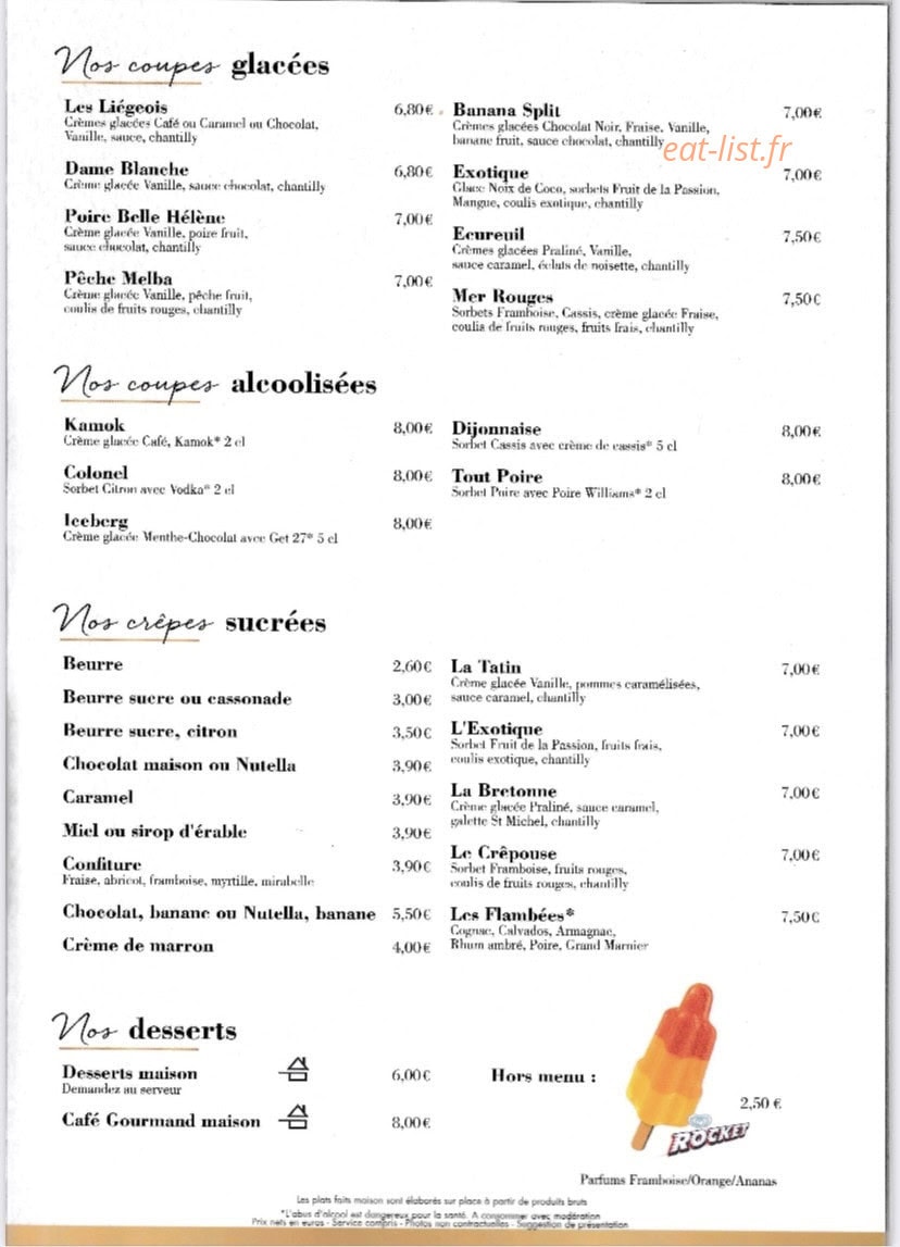 La Crêpouse — carte page 4