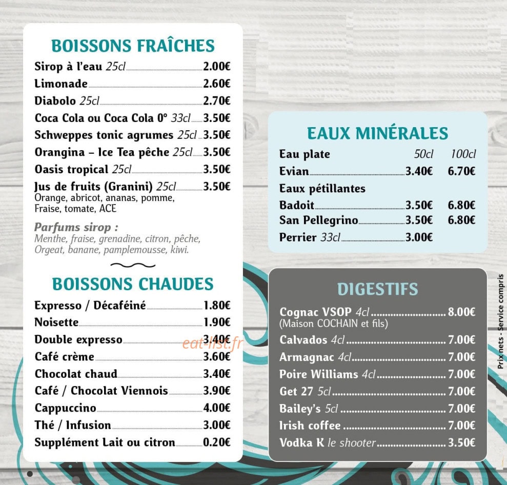 La Crêpouse — carte page 7