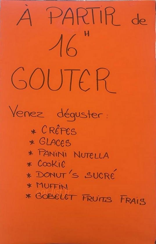 La p'tite bouffe — carte page 1