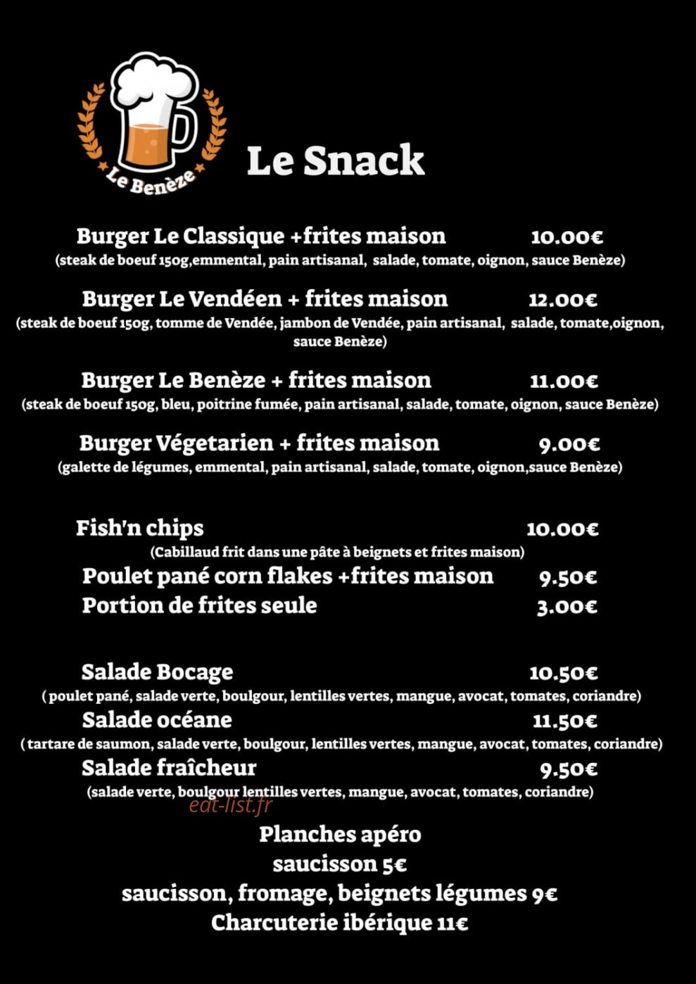 Le Benèze — carte page 1