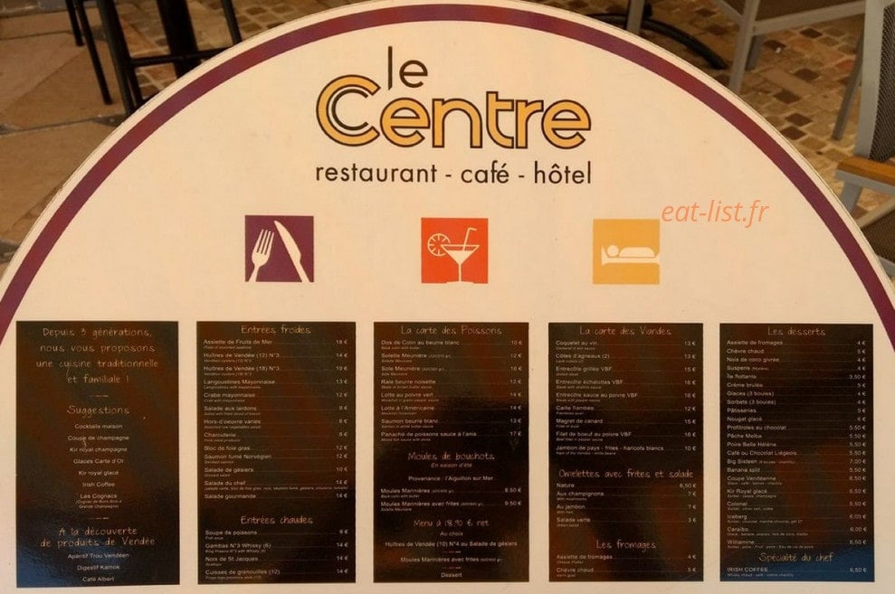Le Centre — carte page 1