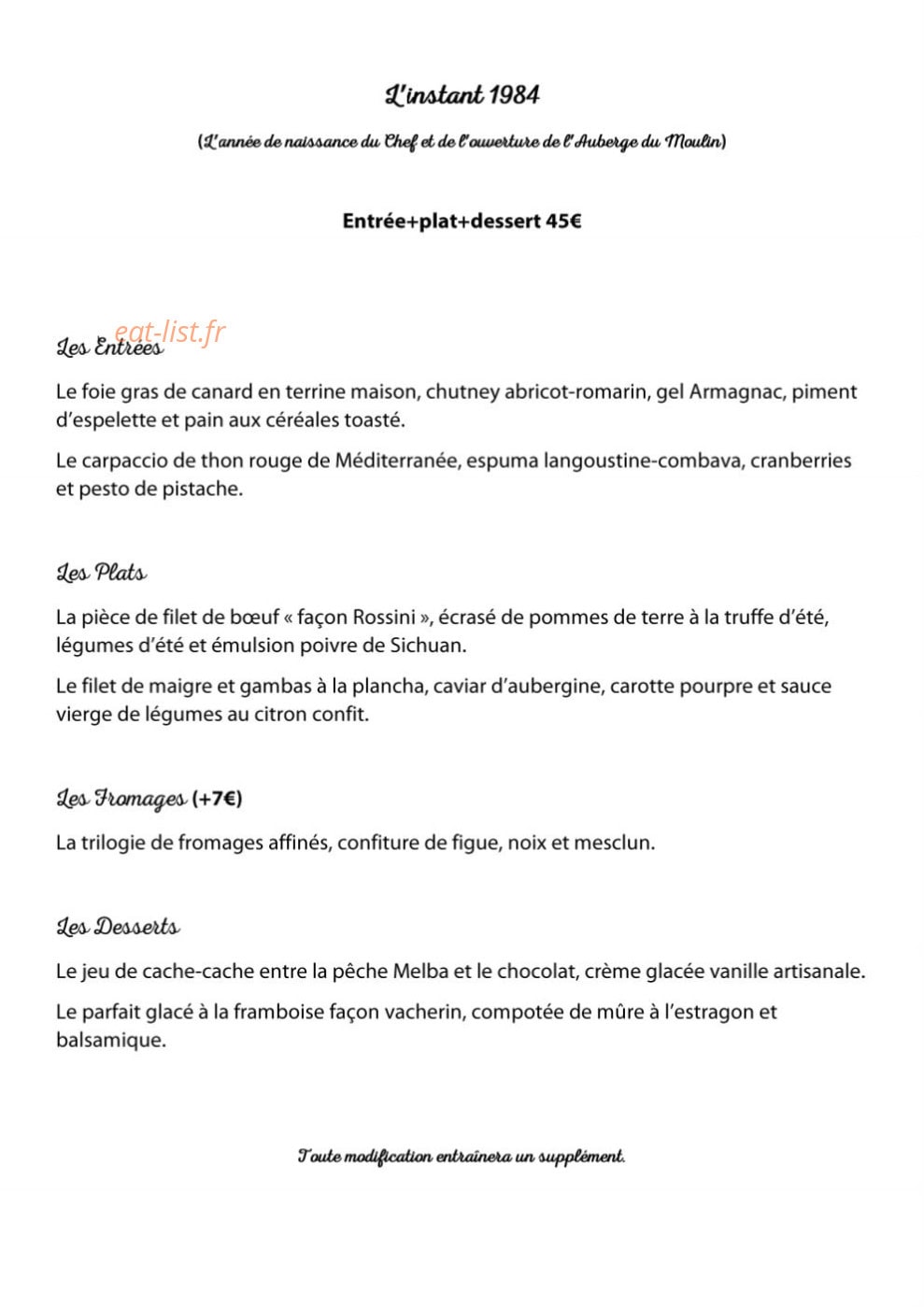 Le Moulin Cécile — carte page 2