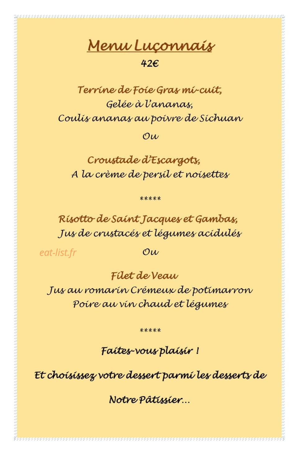 La Bastide — carte page 5
