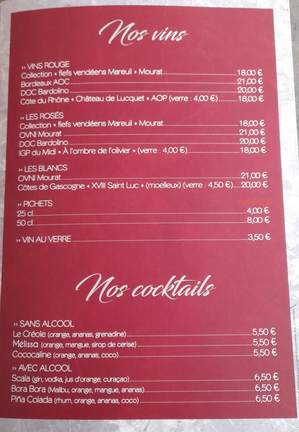La Scala — carte page 6