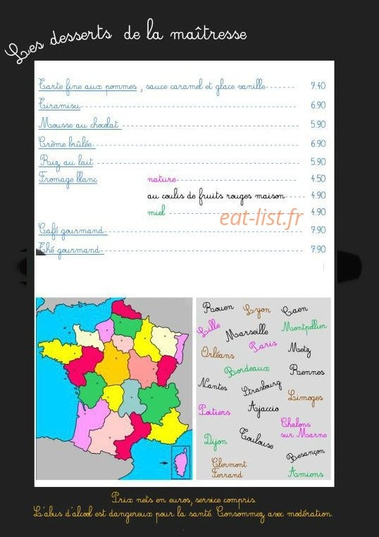 La Récré — carte page 8