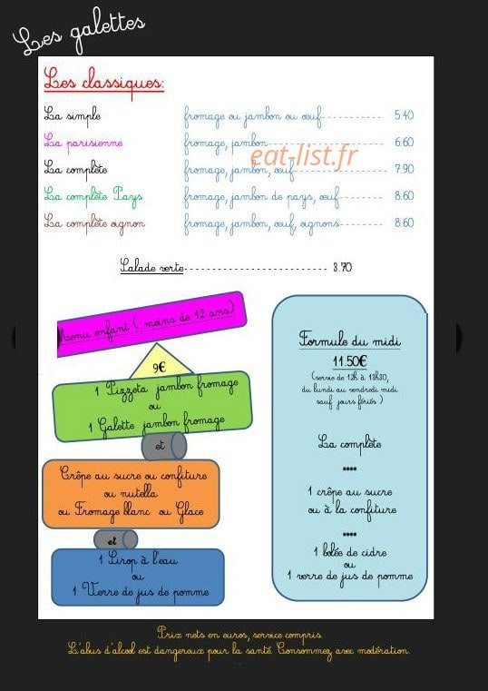 La Récré — carte page 4