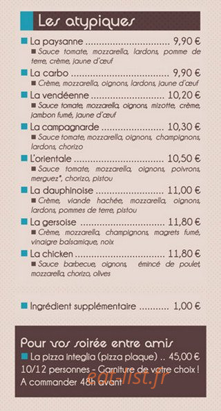 Le Bel Arome — carte page 4