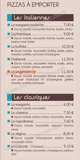 Le Bel Arome — carte page 2