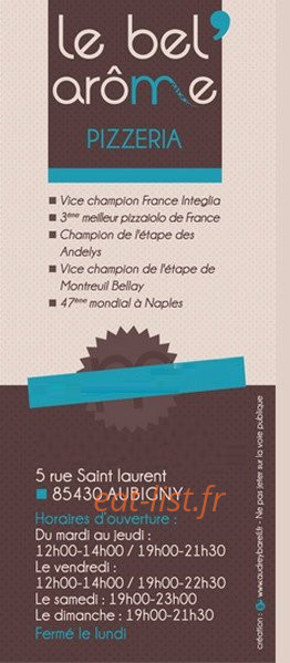 Le Bel Arome — carte page 6