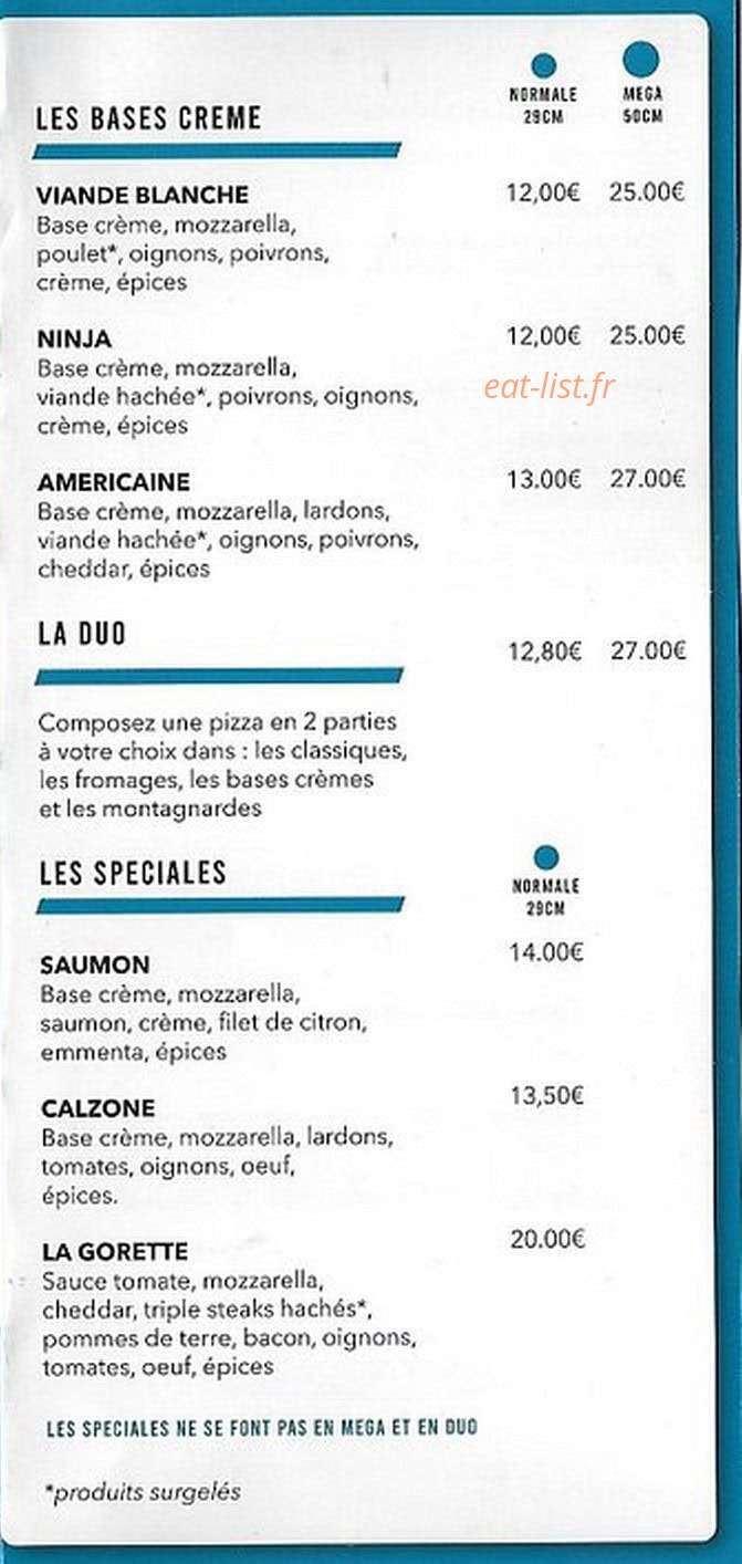 Le Bistrot — carte page 4