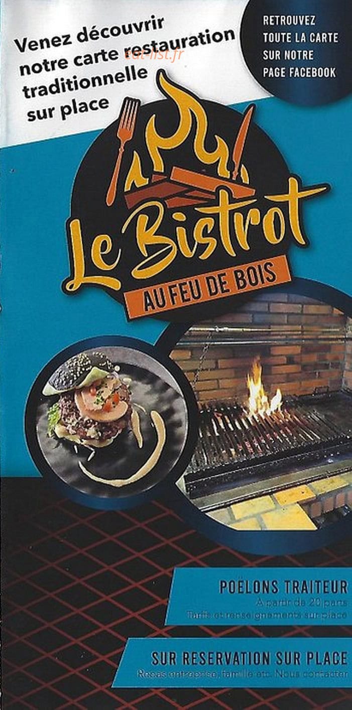 Le Bistrot — carte page 1