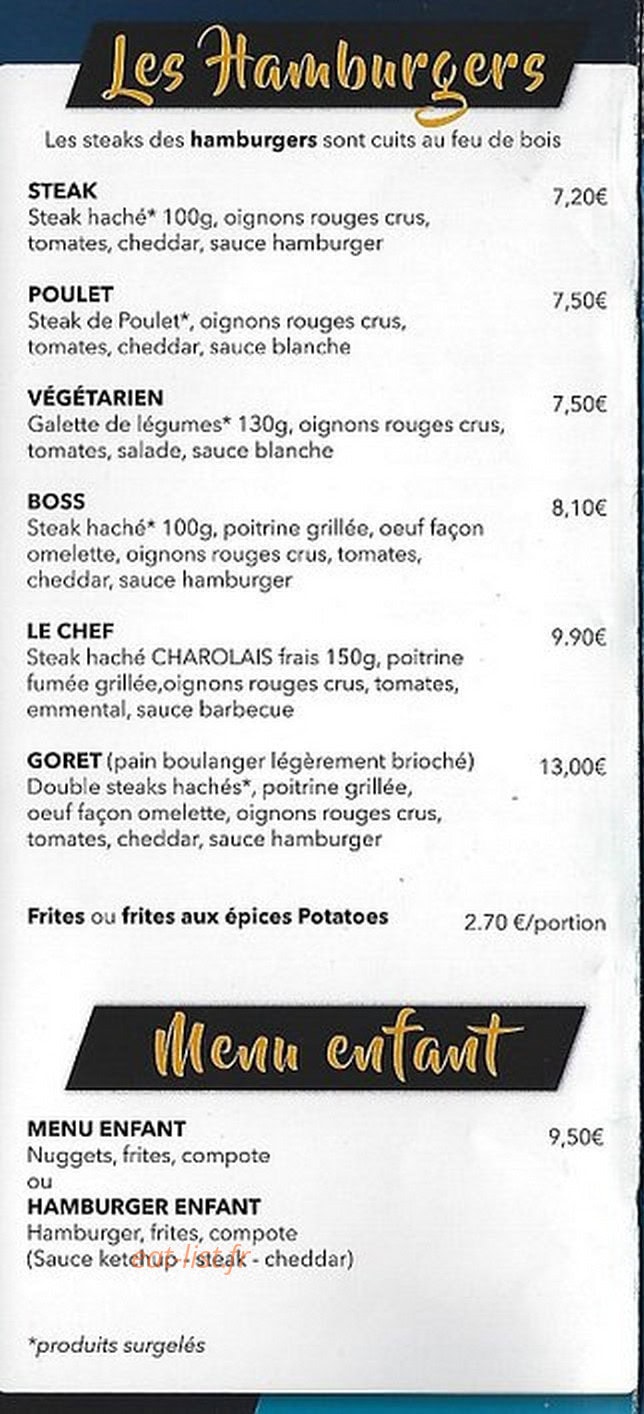 Le Bistrot — carte page 5